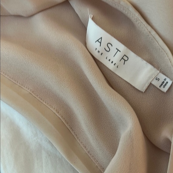 ASTR Cowl neck Champagne Bodysuit - Picture 5 of 6